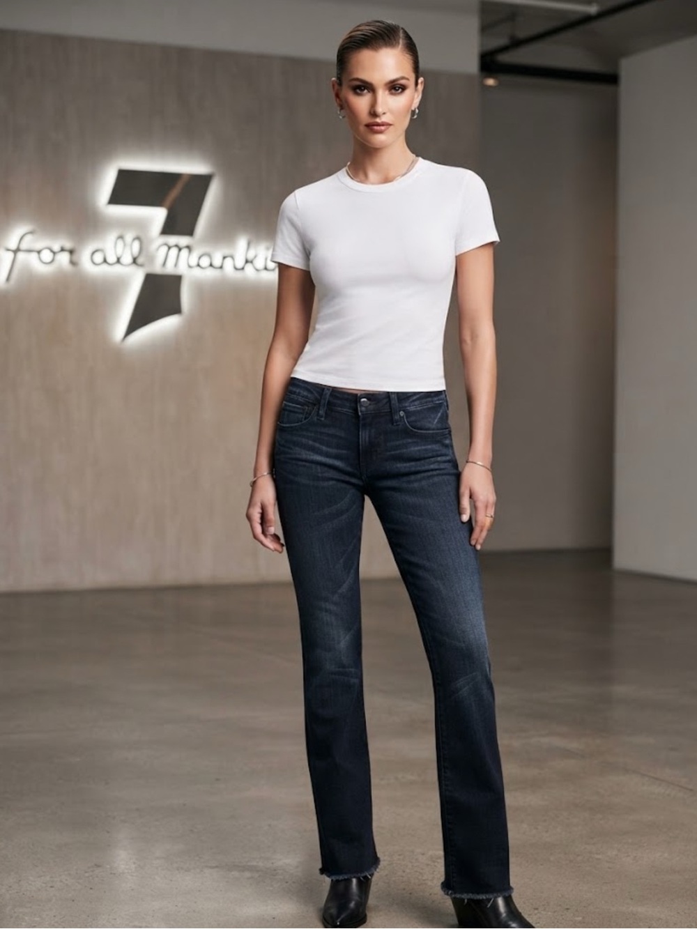 Authentic 7 For All Mankind women’s designer denim jeans sz 28
